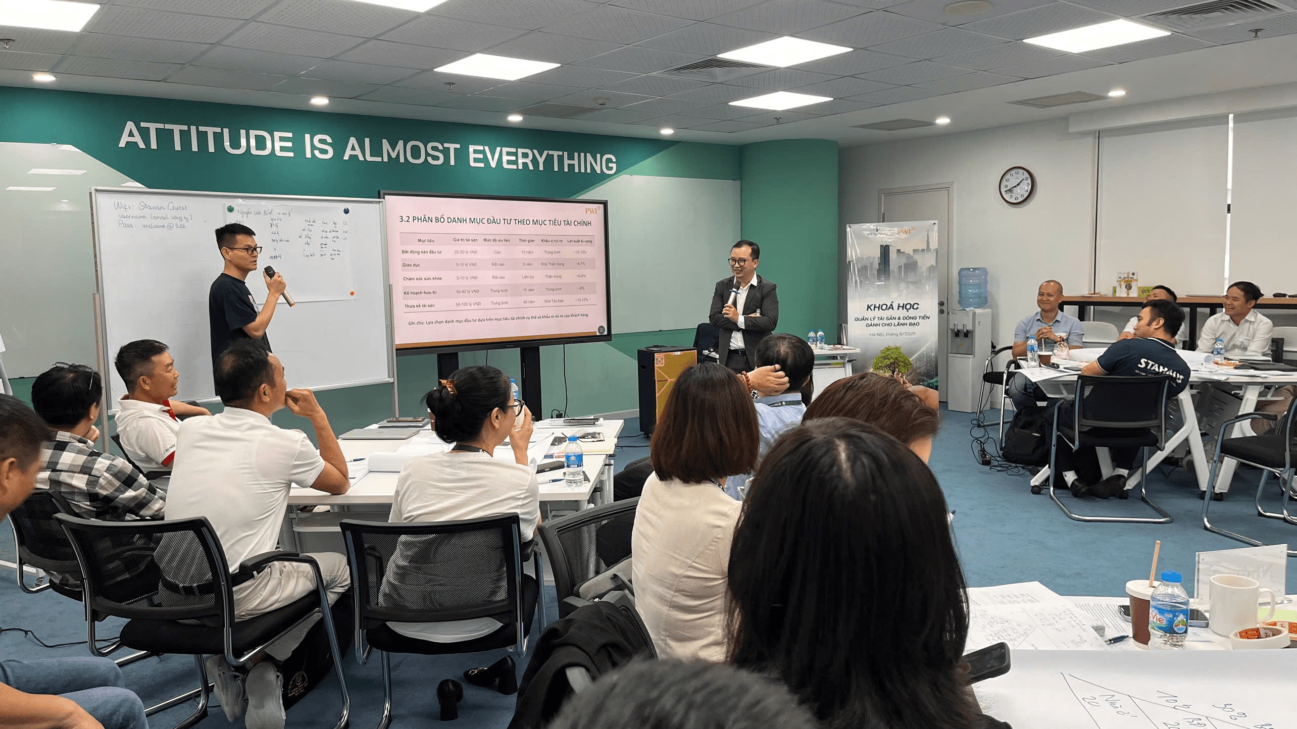 Lớp học đào tạo chuyên viên quản lý khách hàng ưu tiên tại PWI